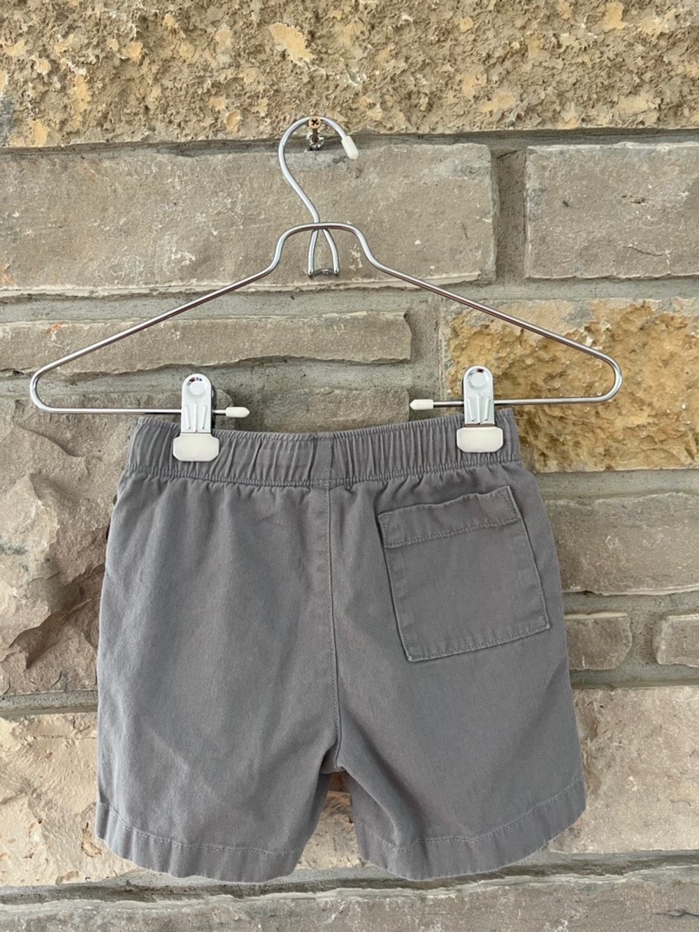Crewcuts Gray Elastic Waist Drawstring Shorts with Pockets Boys Size 5 - Picture 6 of 12